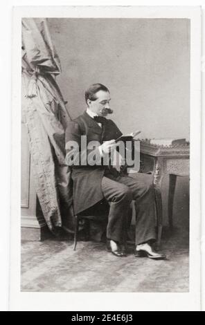Photographie ancienne du XIXe siècle : Georges de Pimodan (29 janvier 1822-18 septembre 1860) est un officier militaire légitimiste français qui a servi dans les armées de l'Empire autrichien et des États papal. Banque D'Images