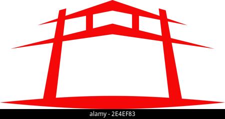 Logo dojo icône design inspiration modèle vectoriel Illustration de Vecteur