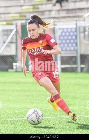 Rome, Italie. 23 janvier 2021. Rome, Italie, Tre Fontane Stadium, 23 janvier 2021, Annamaria SERTURINI (A.S. ROMA) pendant AS Roma vs US Sassuolo - football italien série A Women Match Credit: Simona Scarano/LPS/ZUMA Wire/Alay Live News Banque D'Images