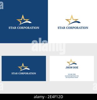 Logo Star Company Illustration de Vecteur