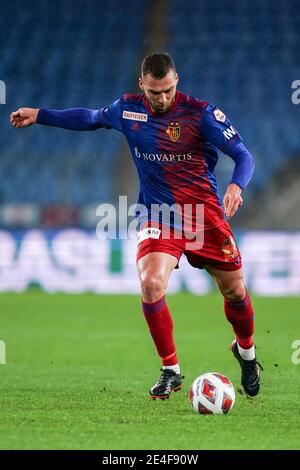 Bâle, Suisse. 23 janvier 2021. 23.01.2021, Bâle, St. Jakob-Park, football Super League: FC Basel 1893 - FC Zurich, Pajtim Kasami (Bâle) crédit: SPP Sport Press photo. /Alamy Live News Banque D'Images