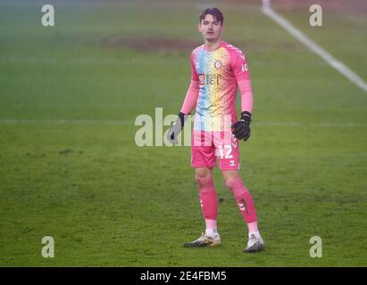 LONDRES, Royaume-Uni, JANVIER 23: Max O'Leary de Bristol City pendant la FA Cup quatrième tour entre Millwall et Bristol City au Den Stadium, Londres le 23 janvier 2021 crédit: Action Foto Sport/Alay Live News Banque D'Images