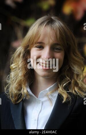 L'actrice française Garance le Guillermic assiste à un photocall pour présenter son dernier film "le Herisson" (le hérisson) dans le jardin du Palais Farnese, ambassade française à Rome, Italie, le 3 décembre 2009. Photo par Eric Vandeville/ABACAPRESS.COM Banque D'Images