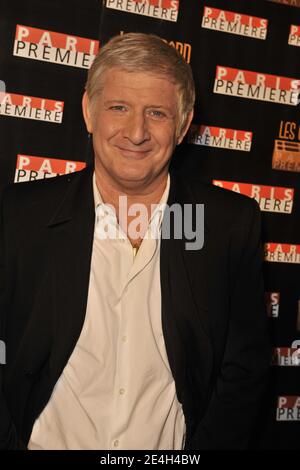 EXCLUSIF. Patrick Sébastien lors de la 4e cérémonie « Gerard de la télévision » qui s'est tenue au Théâtre Michel à Paris, France, le 7 décembre 2009. Ce spectacle paradique récompense le pire de la télévision française. Photo de Christophe Guibbbaud/ABACAPRESS.COM Banque D'Images