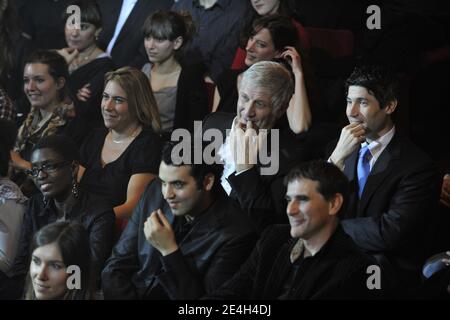 EXCLUSIF. Patrick Sébastien lors de la 4e cérémonie « Gerard de la télévision » qui s'est tenue au Théâtre Michel à Paris, France, le 7 décembre 2009. Ce spectacle paradique récompense le pire de la télévision française. Photo de Christophe Guibbbaud/ABACAPRESS.COM Banque D'Images