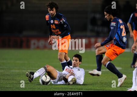 Yoann Gourbrassard de Bordeaux lors du match de football de la première Ligue française, Montpellier contre Girondins de Bordeaux à Montpellier, France, le 16 décembre 2009. Bordeaux a gagné 1-0. Photo de Henri Szwarc/ABACAPRESS.COM Banque D'Images