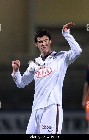 Yoann Gourbrassard de Bordeaux lors du match de football de la première Ligue française, Montpellier contre Girondins de Bordeaux à Montpellier, France, le 16 décembre 2009. Bordeaux a gagné 1-0. Photo de Henri Szwarc/ABACAPRESS.COM Banque D'Images