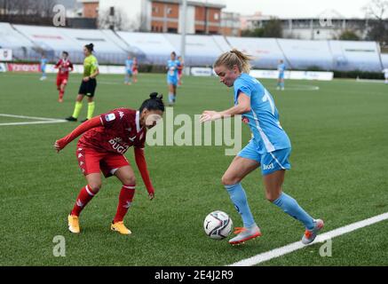 Italie. 23 janvier 2021. Jenny Hjohlman en action pendant le match de Serie A Female, la femme italienne de football de la ligue au stade “Caduti di Brema” de Naples, sur le terrain Napoli vs Bari, Napoli a gagné le match 1-0. (Photo de Pasquale Gargano/Pacific Press) Credit: Pacific Press Media production Corp./Alay Live News Banque D'Images