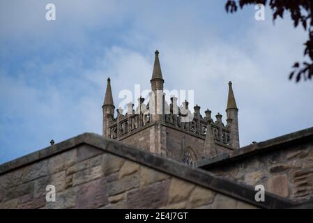 Abbaye de Dunfermaline à Fife en Écosse, lieu de repos du roi Robert the Bruce Banque D'Images