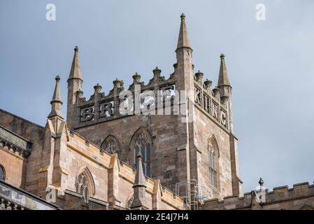 Abbaye de Dunfermaline à Fife en Écosse, lieu de repos du roi Robert the Bruce Banque D'Images