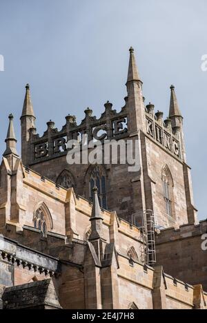 Abbaye de Dunfermaline à Fife en Écosse, lieu de repos du roi Robert the Bruce Banque D'Images