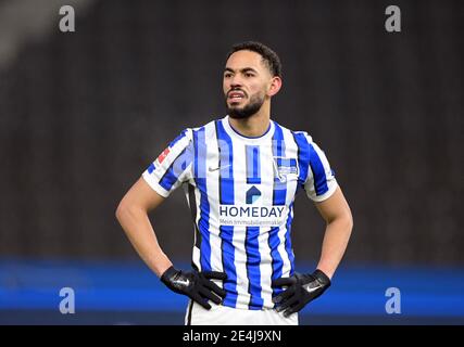Berlin, Allemagne. 23 janvier 2021. Football: Bundesliga, Hertha BSC - Werder Bremen, Matchday 18 à Olympiastadion. Matheus Cunha de Hertha. Credit: Soeren Stache/dpa-Zentralbild/POOL/dpa/Alay Live News Banque D'Images