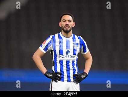 Berlin, Allemagne. 23 janvier 2021. Football: Bundesliga, Hertha BSC - Werder Bremen, Matchday 18 à Olympiastadion. Matheus Cunha de Hertha. Credit: Soeren Stache/dpa-Zentralbild/POOL/dpa/Alay Live News Banque D'Images