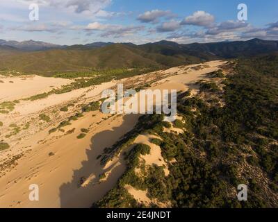 Dunes de sable Dune di Piscinas, Costa Verde, Sardaigne, Italie Banque D'Images