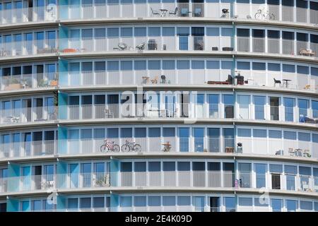 Immeuble résidentiel de grande hauteur Duebendorf, Suisse Banque D'Images