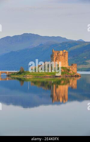 Le Château d'Eilean Donan, Ecosse, Royaume-Uni Banque D'Images