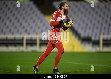 Bartlomiej Dragowski (Fiorentina) Lors du match italien 'erie A' entre Fiorentina 2-1 Crotone au stade Artemio Franchi le 23 janvier 2020 à Florence, Italie. (Photo de Maurizio Borsari/AFLO) Banque D'Images