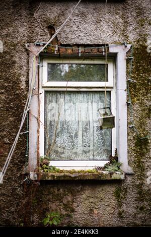 Bâtiment abandonné à Co. Monaghan, Irlande Banque D'Images