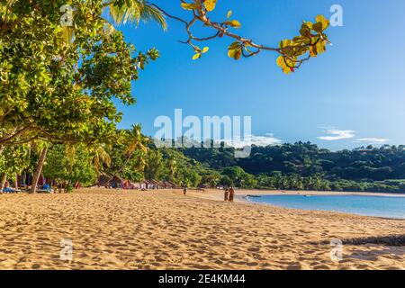 Plage paradisiaque sur Nosy Be dans le nord de Madagascar Banque D'Images