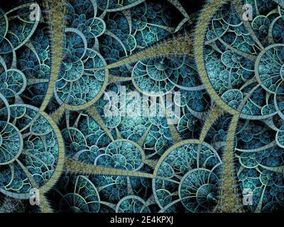 Complexe d'art fractal Banque D'Images