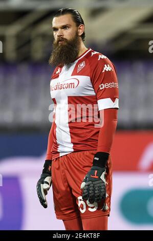 Florence, Italie. 23 janvier 2021. Florence, Italie, Stade Artemio Franchi, 23 janvier 2021, Bartlomiej Dragowski de l'ACF Fiorentina pendant l'ACF Fiorentina vs FC Crotone - football italien série A Match Credit: Matteo Papini/LPS/ZUMA Wire/Alay Live News Banque D'Images