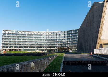 Le siège de l'UNESCO à Paris, France Banque D'Images