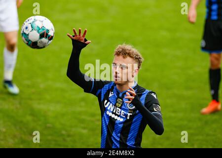 Noa Lang du Club photographié lors d'un match de football entre le Club Brugge et KRC Genk, dimanche 24 janvier 2021 à Brugge, le jour 21 du 'Jupiler Pro Leagu Banque D'Images