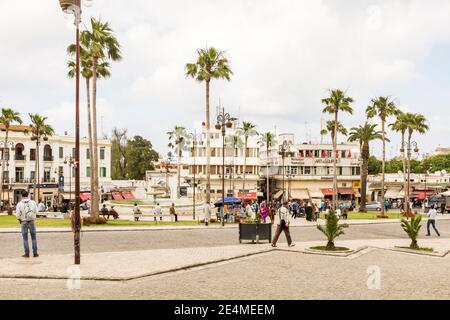 La maison d'art Cinema Rif au Grand Socco à Tanger, au Maroc Banque D'Images