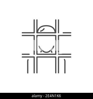 Icône de ligne de couleur prisonnier. Contour modifiable. Illustration de Vecteur