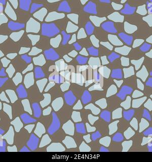 Terrazzo moderne tendance coloré sans couture motif.Abstract décor créatif avec chaos Petits morceaux de formes irrégulières.idéal pour l'emballage du papier,textil Banque D'Images