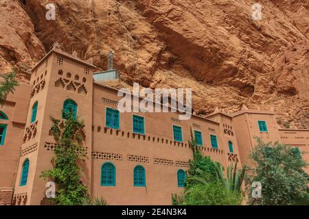 Hôtel dans la gorge de Dades Banque D'Images