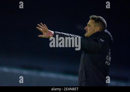 Tubize, Belgique. 22 janvier 2021. L'entraîneur-chef Jimmy Coenraets d'OHL photographié lors d'un match de football féminin entre RSC Anderlecht Dames et Oud Heverlee Leuven le 11 e jour de match de la saison 2020 - 2021 de la Super League belge des Womens, vendredi 22 janvier 2021 à Tubize, Belgique . PHOTO SPORTPIX.BE | SPP | STIJN AUDOOREN Credit: SPP Sport Press photo. /Alamy Live News Banque D'Images