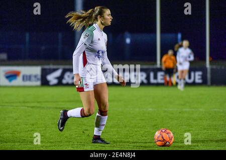 Tubize, Belgique. 22 janvier 2021. Auke Swevers (4) d'OHL photographié lors d'un match de football féminin entre RSC Anderlecht Dames et Oud Heverlee Leuven le 11 ème jour de match de la saison 2020 - 2021 de la Super League belge des Womens, vendredi 22 janvier 2021 à Tubize, Belgique . PHOTO SPORTPIX.BE | SPP | STIJN AUDOOREN Credit: SPP Sport Press photo. /Alamy Live News Banque D'Images