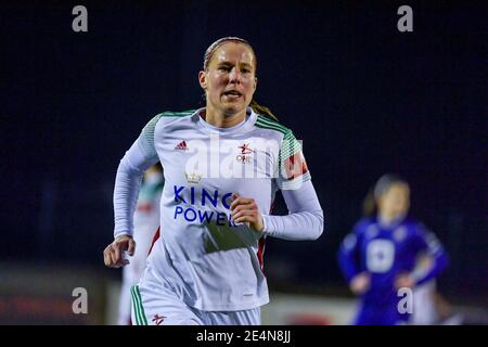 Tubize, Belgique. 22 janvier 2021. Lenie Onzia (8) d'OHL photographiée lors d'un match de football féminin entre RSC Anderlecht Dames et Oud Heverlee Leuven le 11 ème jour de match de la saison 2020 - 2021 de la Super League belge des Womens, vendredi 22 janvier 2021 à Tubize, Belgique . PHOTO SPORTPIX.BE | SPP | STIJN AUDOOREN Credit: SPP Sport Press photo. /Alamy Live News Banque D'Images