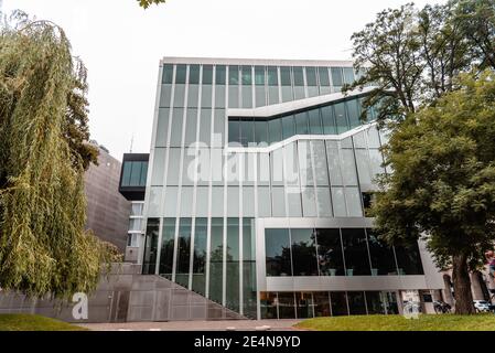 Berlin, Allemagne - 30 juillet 2019 : Ambassade du Royaume des pays-Bas à Berlin conçue par Rem Koolhaas de l'OMA Banque D'Images