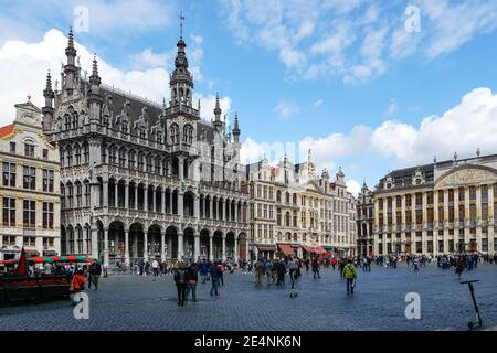 Bâtiment King's House sur la Grand place, place Grote Markt à Bruxelles, Belgique Banque D'Images