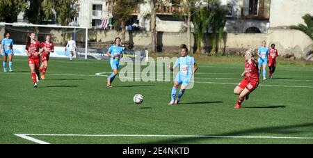 Italie. 23 janvier 2021. Jenny Hjohlman en action pendant le match de Serie A Female, la femme italienne de football de la ligue au stade “Caduti di Brema” de Naples, sur le terrain Napoli vs Bari, Napoli a gagné le match 1-0. (Photo de Pasquale Gargano/Pacific Press/Sipa USA) crédit: SIPA USA/Alay Live News Banque D'Images