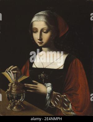 Maître des demi-longueurs féminines - Mary Magdalene Reading Banque D'Images