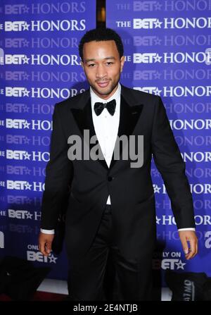 Le chanteur John Legend assiste au BET Honors qui a eu lieu au Warner Theatre à Washington, DC, USA le 12 janvier 2008. Photo par Olivier Douliery/ABACAPRESS.COM Banque D'Images