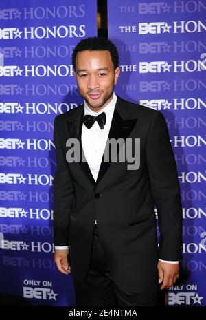 Le chanteur John Legend assiste au BET Honors qui a eu lieu au Warner Theatre à Washington, DC, USA le 12 janvier 2008. Photo par Olivier Douliery/ABACAPRESS.COM Banque D'Images