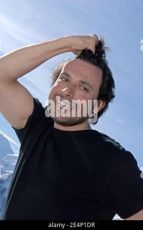 L'acteur français Bruno Salomone pose lors du 11e Festival international du film comique à l'Alpe d'Huez, en France, le 18 janvier 2008. Photo de Christophe Guibbbaud/ABACAPRESS.COM Banque D'Images