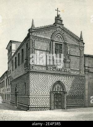 Messina chiesa di Santa Maria della Scala (xilografia di Barberis 1892). Banque D'Images