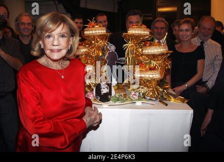 L'actrice française Jeanne Moreau célèbre son 80e anniversaire et ses 60 ans de Carrier lors du Festival du film d'Angers "premiers plans" à Angers, France, le 23 janvier 2008. Photo de Patrick Bernard/ABACAPRESS.COM Banque D'Images