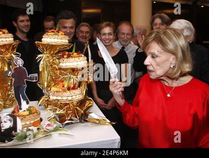 L'actrice française Jeanne Moreau célèbre son 80e anniversaire et ses 60 ans de Carrier lors du Festival du film d'Angers "premiers plans" à Angers, France, le 23 janvier 2008. Photo de Patrick Bernard/ABACAPRESS.COM Banque D'Images