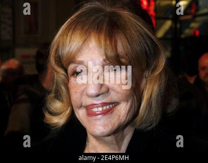 L'actrice française Jeanne Moreau célèbre son 80e anniversaire et ses 60 ans de Carrier lors du Festival du film d'Angers "premiers plans" à Angers, France, le 23 janvier 2008. Photo de Patrick Bernard/ABACAPRESS.COM Banque D'Images
