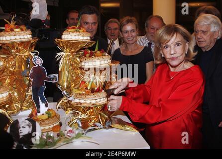 L'actrice française Jeanne Moreau célèbre son 80e anniversaire et ses 60 ans de Carrier lors du Festival du film d'Angers "premiers plans" à Angers, France, le 23 janvier 2008. Photo de Patrick Bernard/ABACAPRESS.COM Banque D'Images