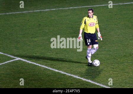 Ulrich Rame, gardien de but de Bordeaux lors de la première Ligue française de football, Girondins de Bordeaux contre SAINT-Etienne au stade Chaban Delmas à Bordeaux, France, le 24 janvier 2008. Bordeaux a gagné le match 1-0. Photo de Patrick Bernard/Cameleon/ABACAPRESS.COM Banque D'Images