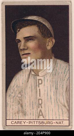 Max Carey, Pirates de Pittsburgh, portrait carte de base-ball Banque D'Images