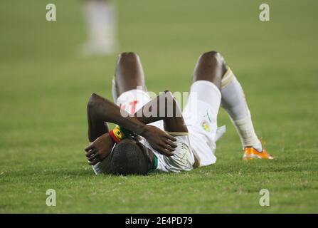 Papa Waigo Ndiaye du Sénégal pendant le match de football de la coupe africaine des nations, Sénégal contre Afrique du Sud à Kumasi, Ghana, le 31 janvier 2008. La correspondance s'est terminée par un tirage de 1-1. Le Sénégal n'a pas réussi à se qualifier pour le prochain tour de la compétition. Photo de Steeve McMay/Cameleon/ABACAPRESS.COM Banque D'Images