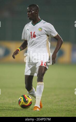 Papa Waigo Ndiaye du Sénégal pendant le match de football de la coupe africaine des nations, Sénégal contre Afrique du Sud à Kumasi, Ghana, le 31 janvier 2008. La correspondance s'est terminée par un tirage de 1-1. Le Sénégal n'a pas réussi à se qualifier pour le prochain tour de la compétition. Photo de Steeve McMay/Cameleon/ABACAPRESS.COM Banque D'Images